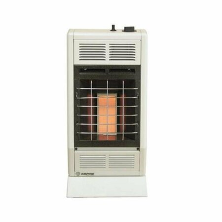 EMPIRE 10000 BTU Infrared 3-Heat Settings VF Manual Heater, White SR10WLP